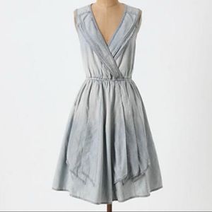 Maeve Anthropologie Chambray Dress Size Medium